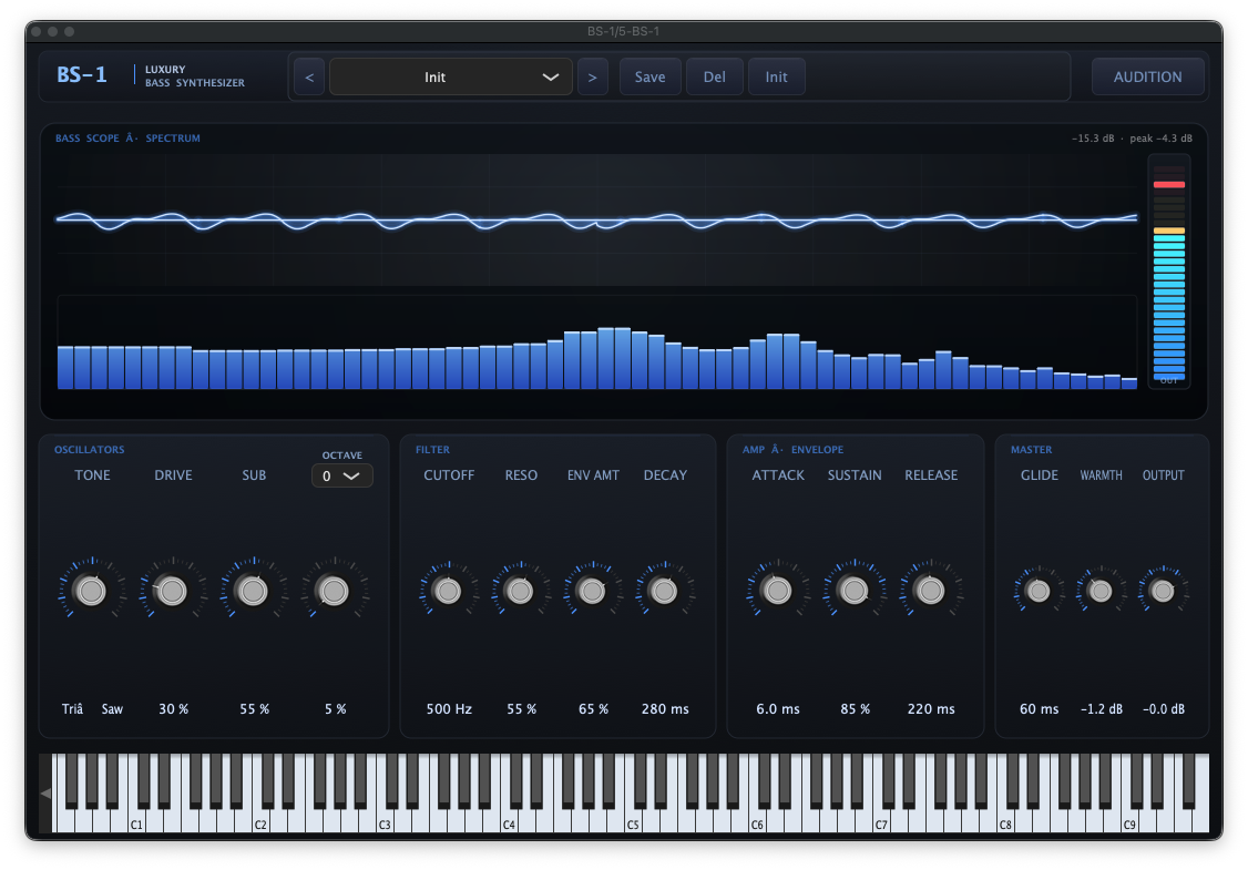 Screenshot BS-1 Bass Synthesizer
