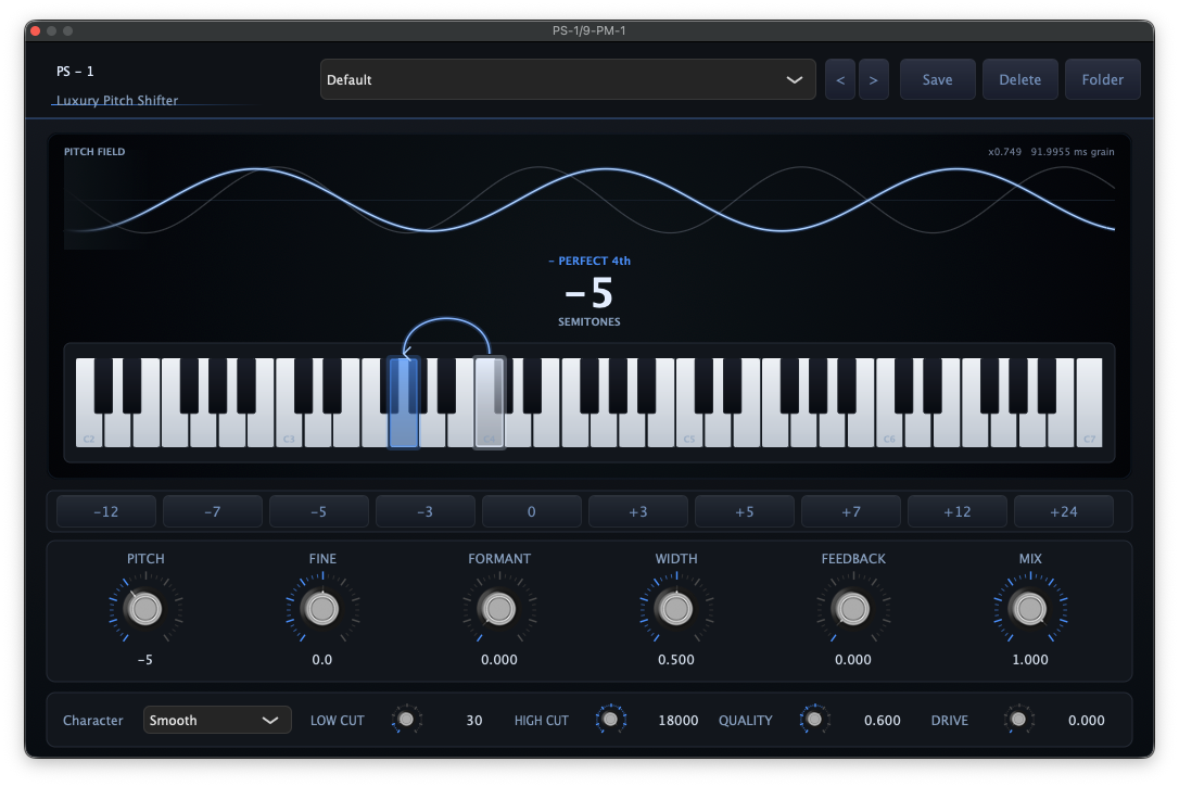 Screenshot PS-1 Pitch Shifter