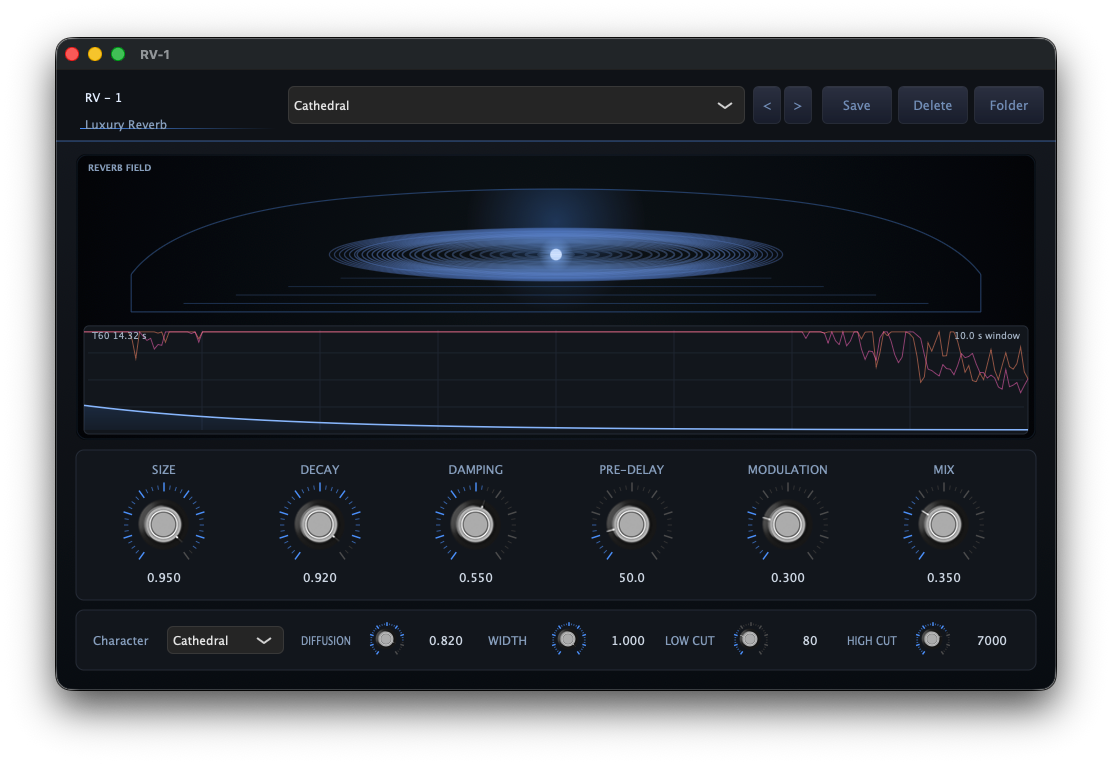 Screenshot RV-1 Reverb