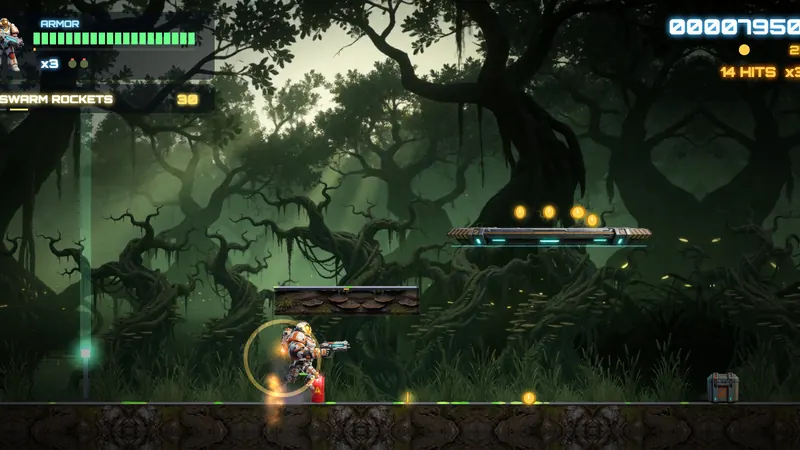 The Swamp: nebliger Sumpf mit knorrigen Mangroven